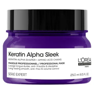 Máscara L'oréal Professionnel Keratin Alpha Sleek Antifrizz 250ml.
